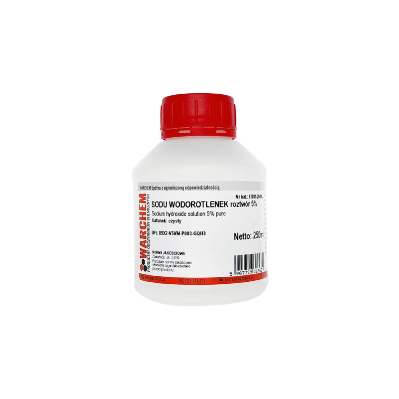 SODIUM HYDROXIDE Lösung 5% - rein 250ml WARCHEM