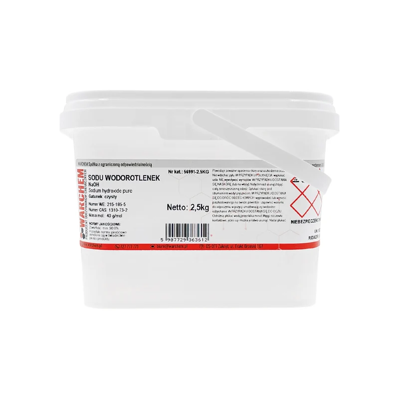 SODIUM HYDROXIDE - rein 2,5 kg WARCHEM