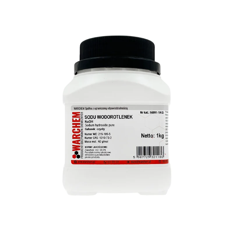 SODIUM HYDROXIDE - rein 1kg WARCHEM