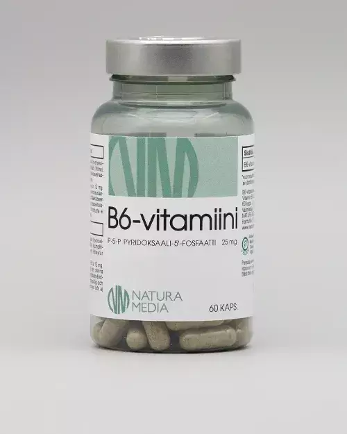 B6-vitamin 25 mg 60 kapslar