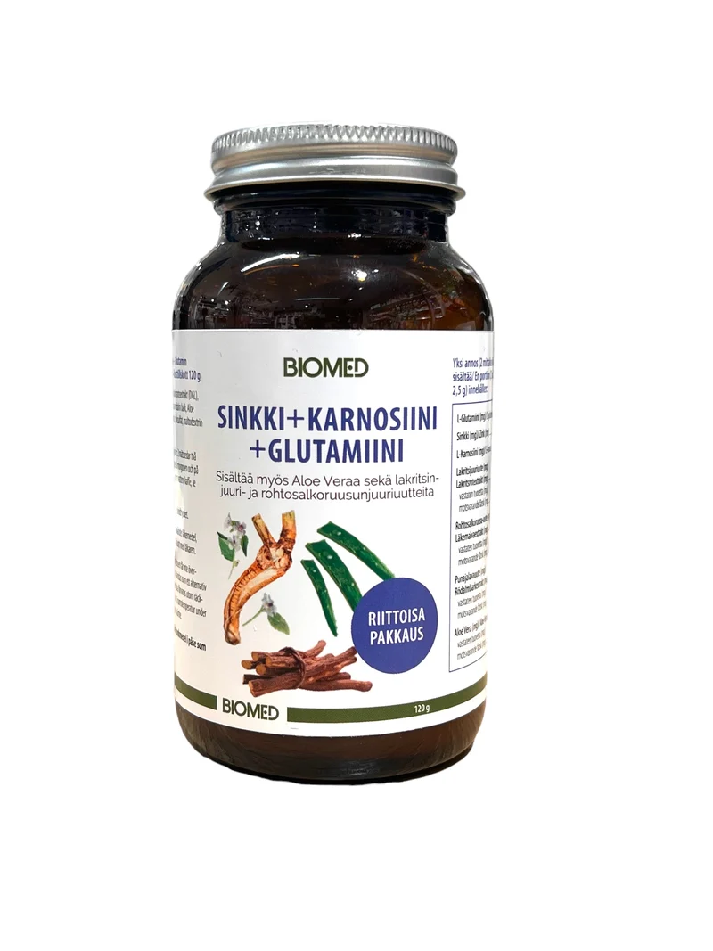 Biomed Zink+Karnosin+Glutamin 120g