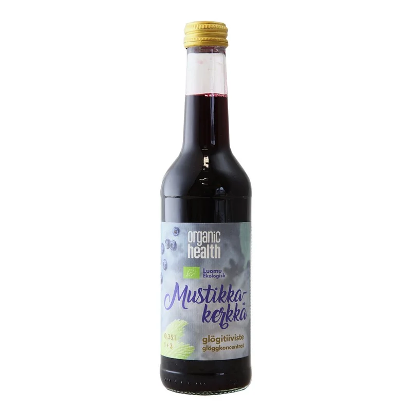 Glögi Mustikka-kerkkä-glögitiiviste