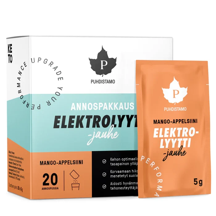 Elektrolytpulver 20 påsar Mango-apelsin