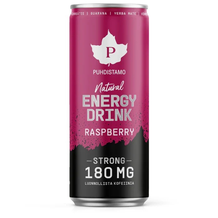 Natural Energy Drink Raspberry 330ml