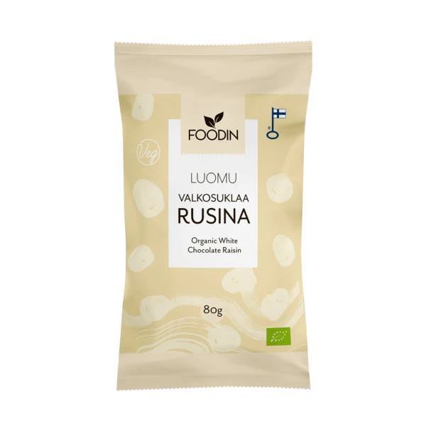 Foodin - Valkosuklaarusina 80g