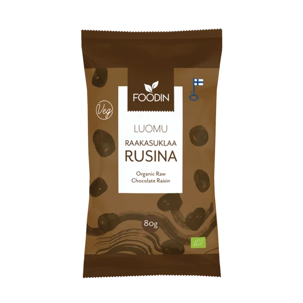 Foodin - Rå choklad russin 80g