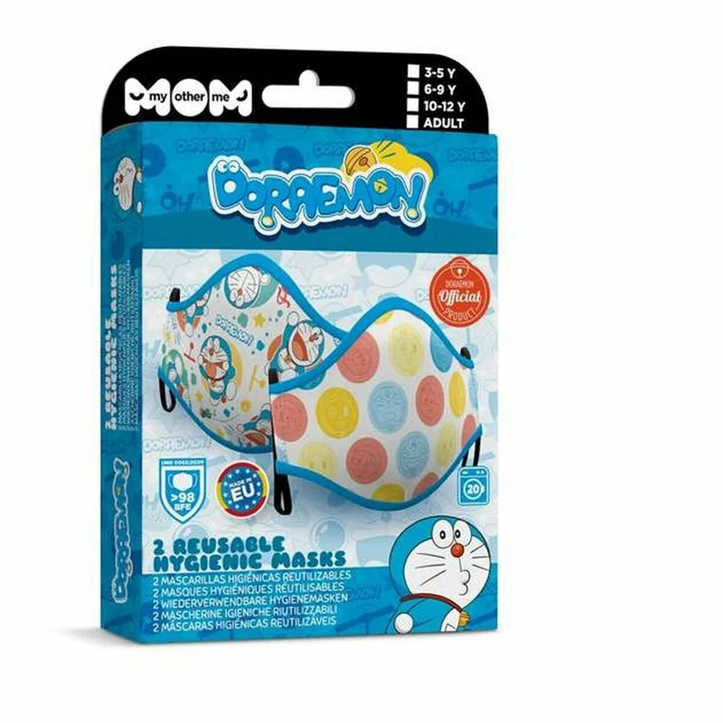 Hygieeninen uudelleen käytettävä hengityssuojain My Other Me Doraemon Premium 10-12 vuotta