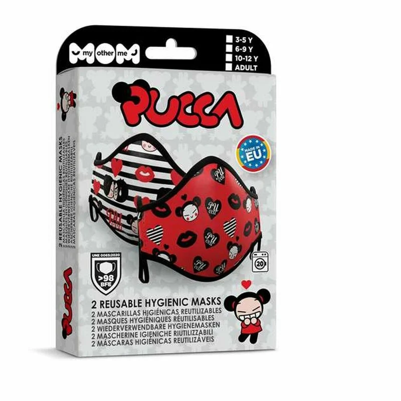 Hygieeninen uudelleen käytettävä hengityssuojain My Other Me Pucca Premium 10-12 vuotta