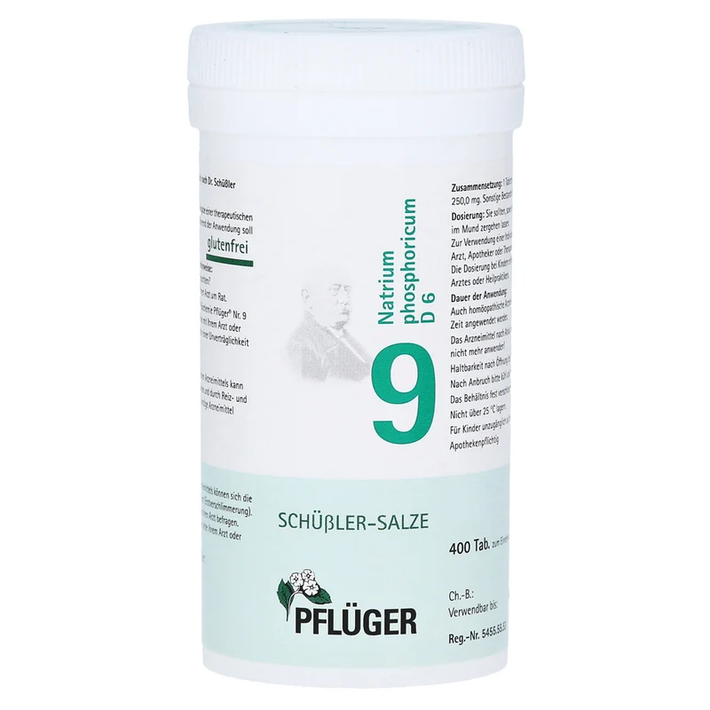 Pflüger No 9 Natrium Phospho D6 400tbl.