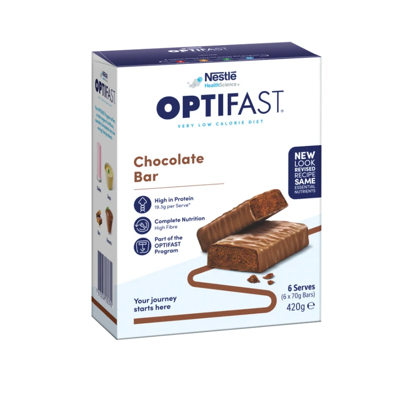 OPTIFAST VLCD Bar Chocolate 6 Pack 420g