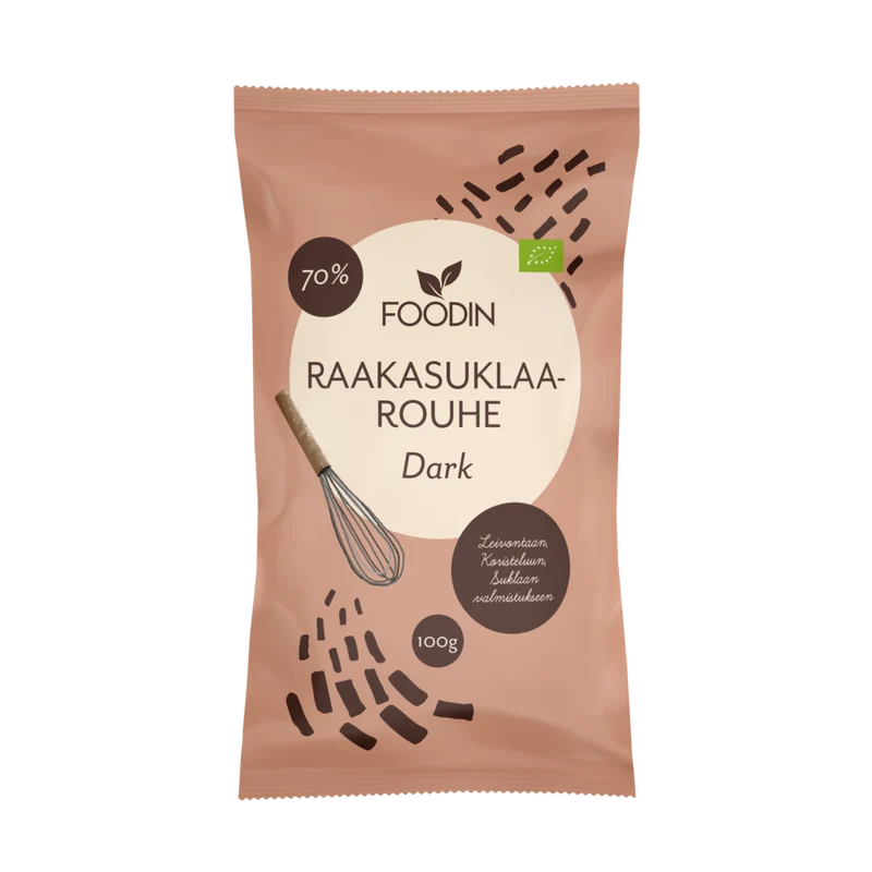 Foodin - Raakasuklaarouhe Dark (L) 100g