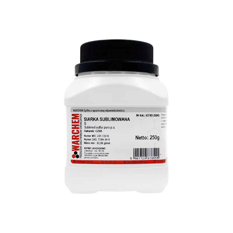 SUBLIMED SULPHUR - CZDA 250g WARCHEM