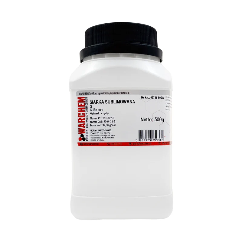 SUBLIMED SULPHUR - rein 500g WARCHEM