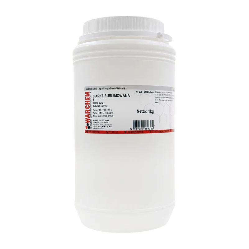 SUBLIMED SULPHUR - rein 1kg WARCHEM