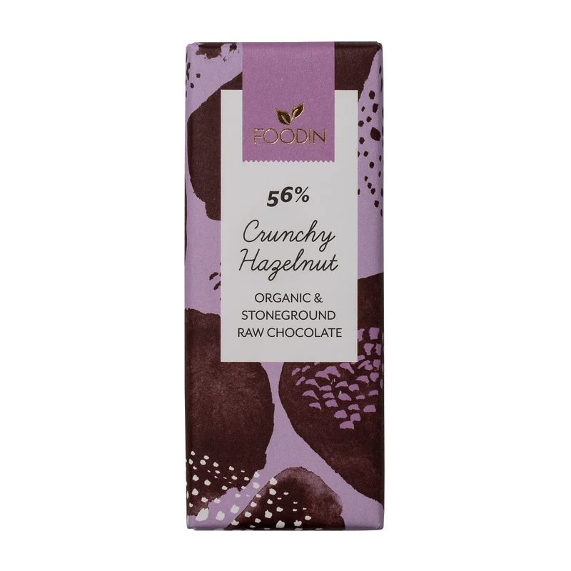 Foodin - Råchoklad (L) 56% Hasselnöt