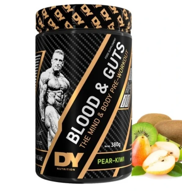 Dorian Yates Blut und Gedärme Pre-Workout 380 g Birne und Kiwi Geschmack