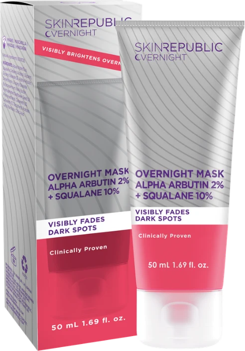 Skin Republic Alpha Arbutin 2% + Squalane 10% Overnight Mask 50ml