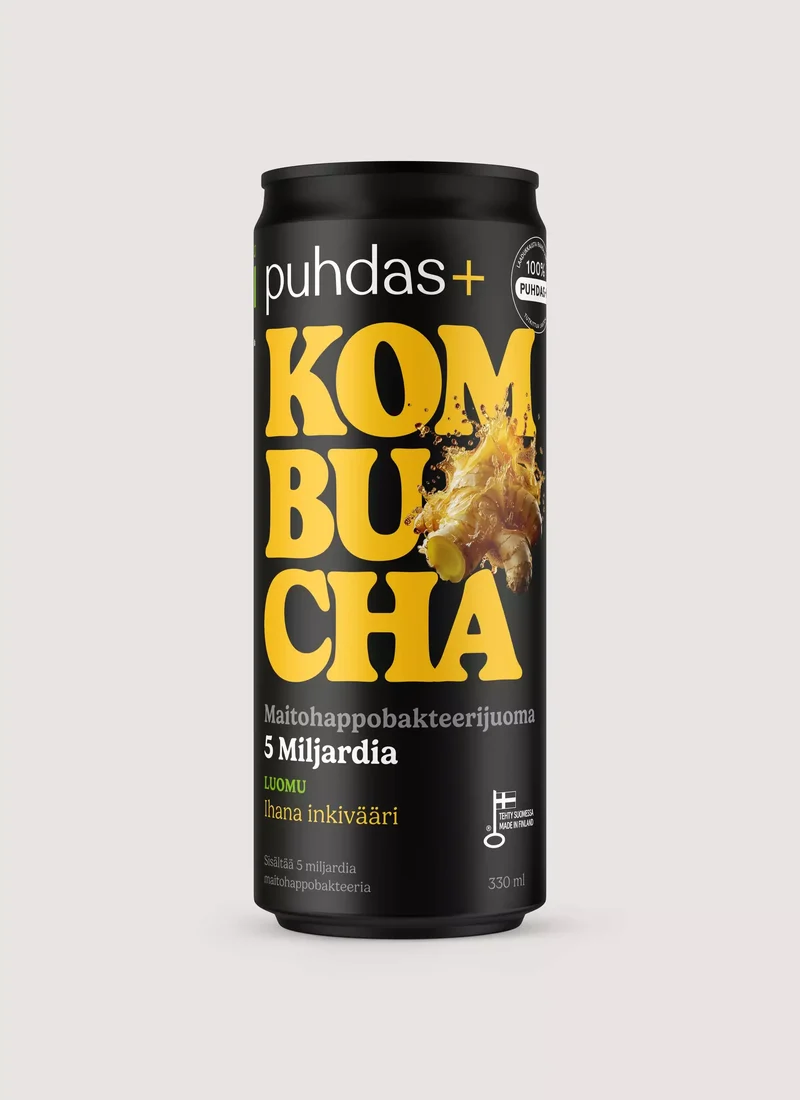 puhdas+ Kombucha Underbar Ingefära 330ml