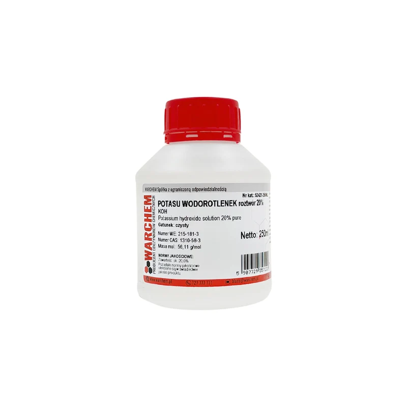 POTASSIUM HYDROXIDE Lösung 20% - rein 250ml WARCHEM