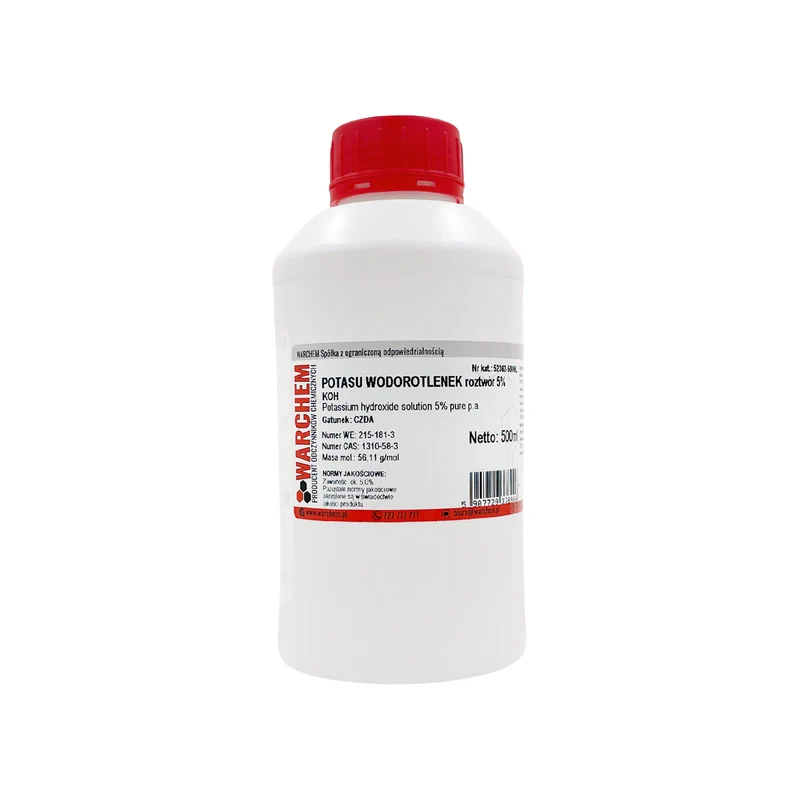 POTASSIUM HYDROXIDE Lösung 5% - CZDA 500ml WARCHEM