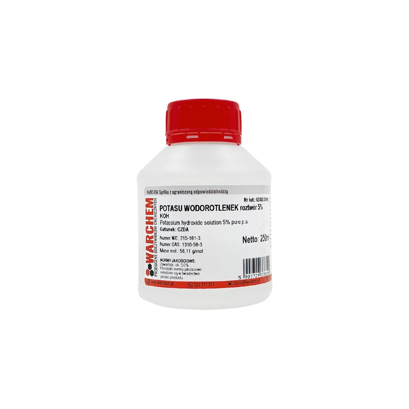 POTASSIUM HYDROXIDE Lösung 5% - CZDA 250ml WARCHEM