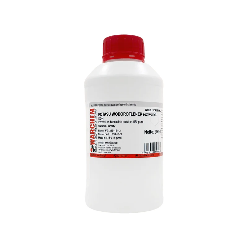 POTASSIUM HYDROXIDE Lösung 5% - rein 500ml WARCHEM