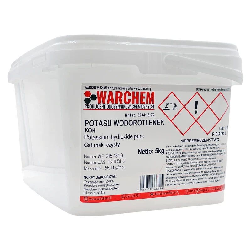 POTASSIUM HYDOTOXIDE - rein 5kg WARCHEM