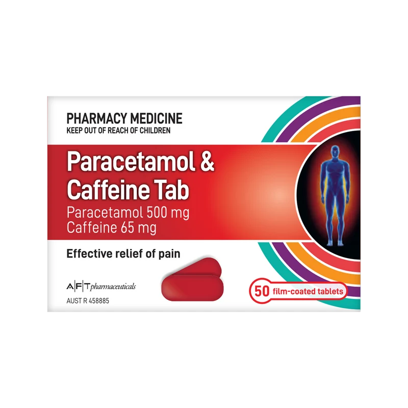 AFT Paracetamol + Caffeine Tablets 50s