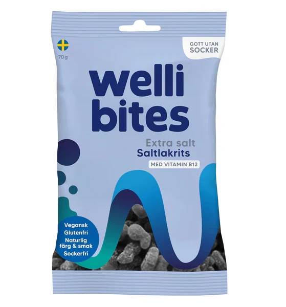 Wellibites Saltlakrits 70g