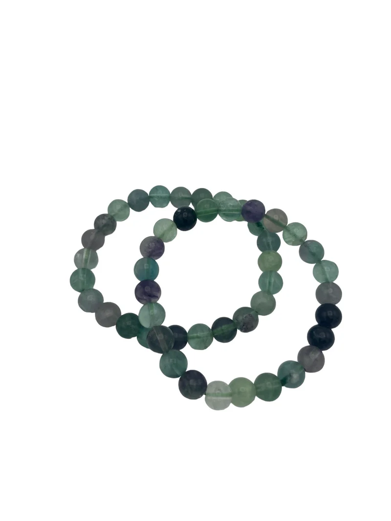 Armband 8mm Regnbågsfluorit