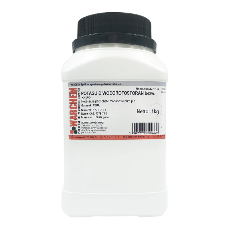 POTASSIUM DIHydrogen PHOSPHATE Anhydrous - CZDA 1kg WARCHEM