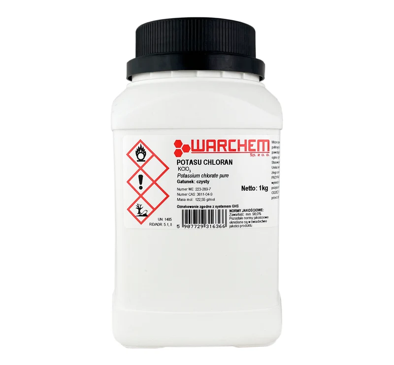 POTASSIUM CHLORATE - rein 1kg WARCHEM
