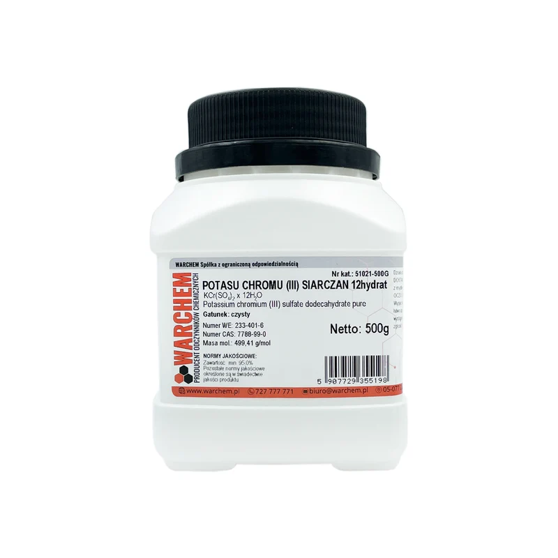 CHROMIUM (III) POTASSIUM SULPHATE 12hydrat - rein 500g WARCHEM