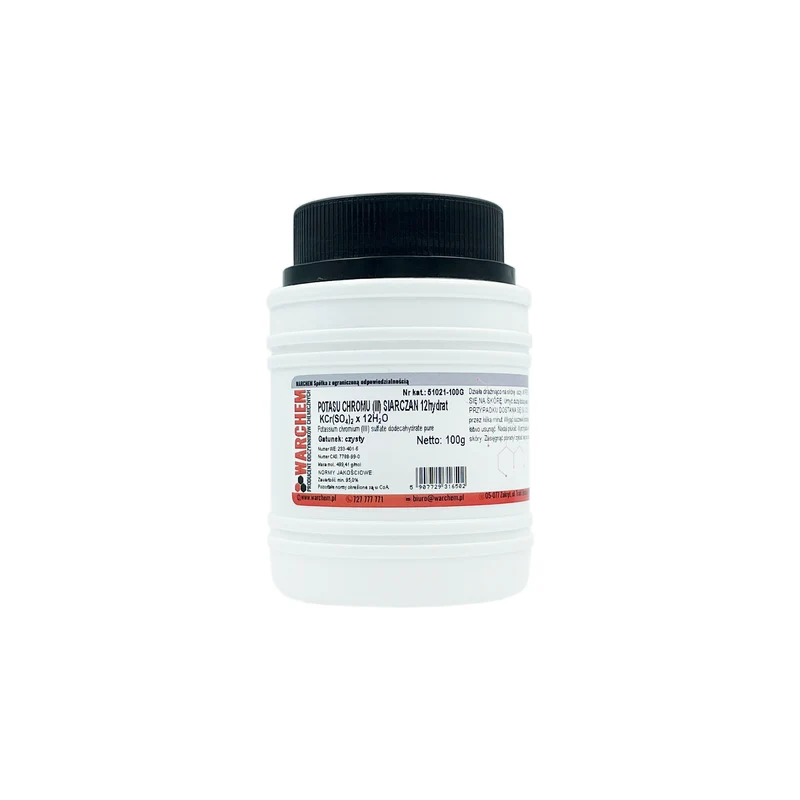 CHROMIUM (III) POTASSIUM SULPHATE 12hydrate - rein 100g WARCHEM