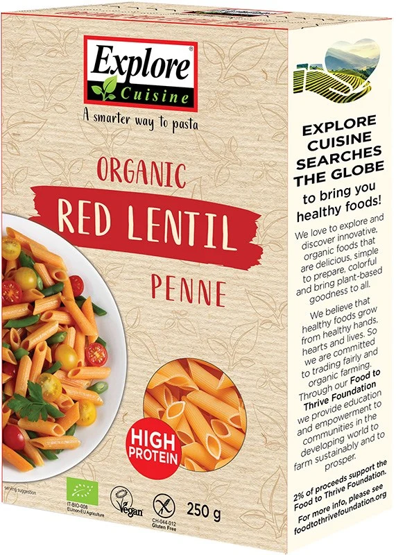 Punainen Linssi penne (L) 225g