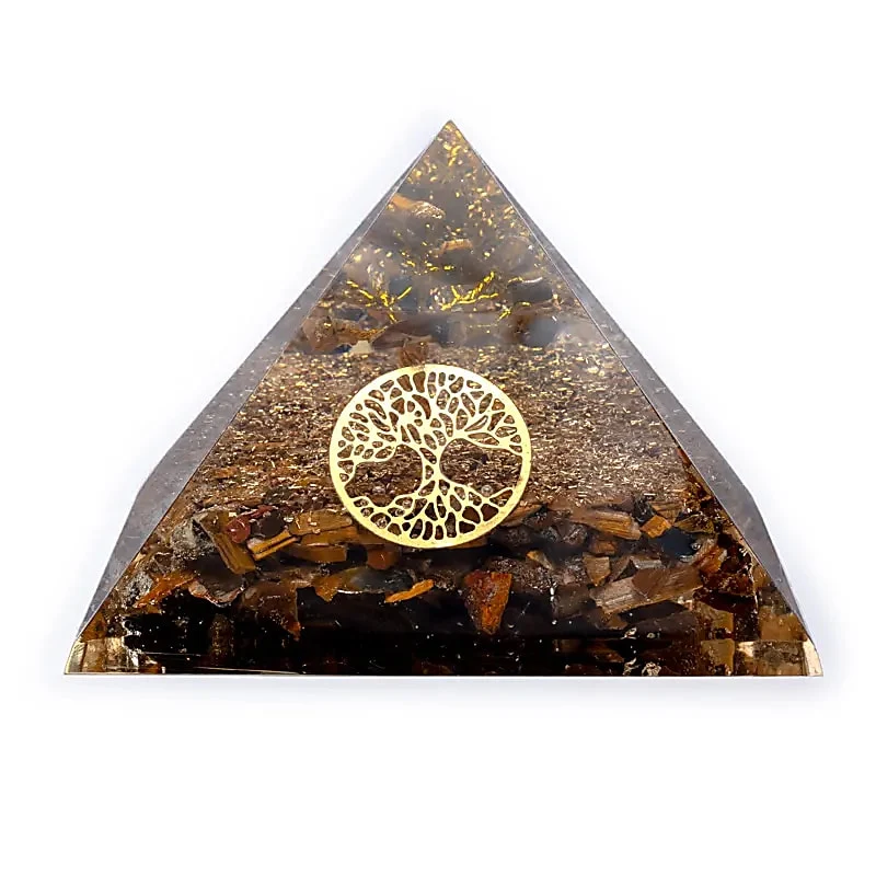 Orgonitpyramid Tigeröga 7x6 cm
