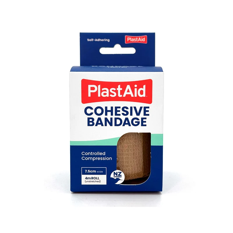 Plast-Aid Cohesive Bndg 7.5cm x 4m