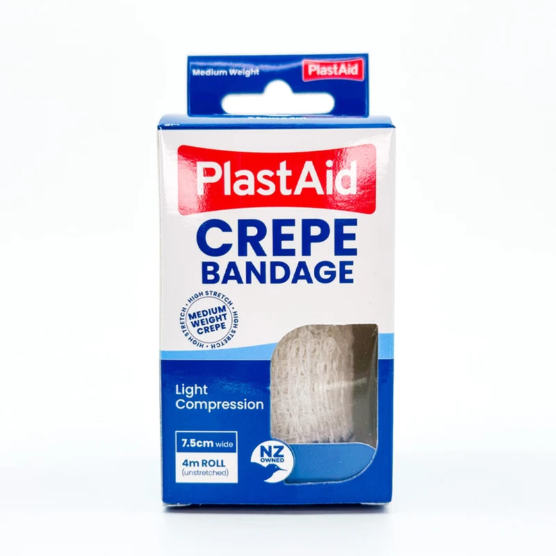 Plast-Aid Crepe Bndg 7.5cm x 4m