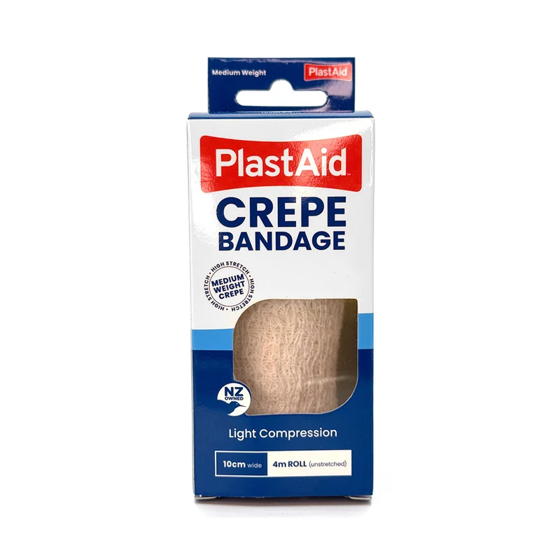 Plast-Aid Crepe Bndg 10cm x 4m