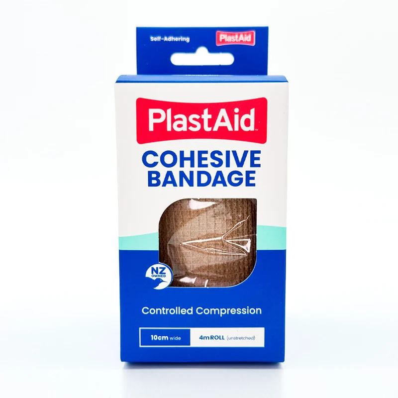 Plast-Aid Cohesive Bndg 10cm x 4m