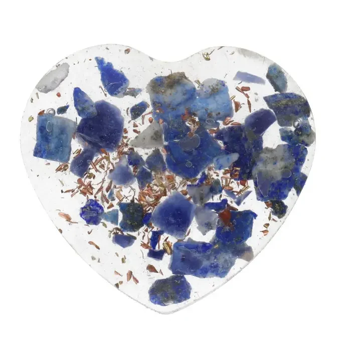 Orgonithjärta Lapis Lazuli 3x3cm