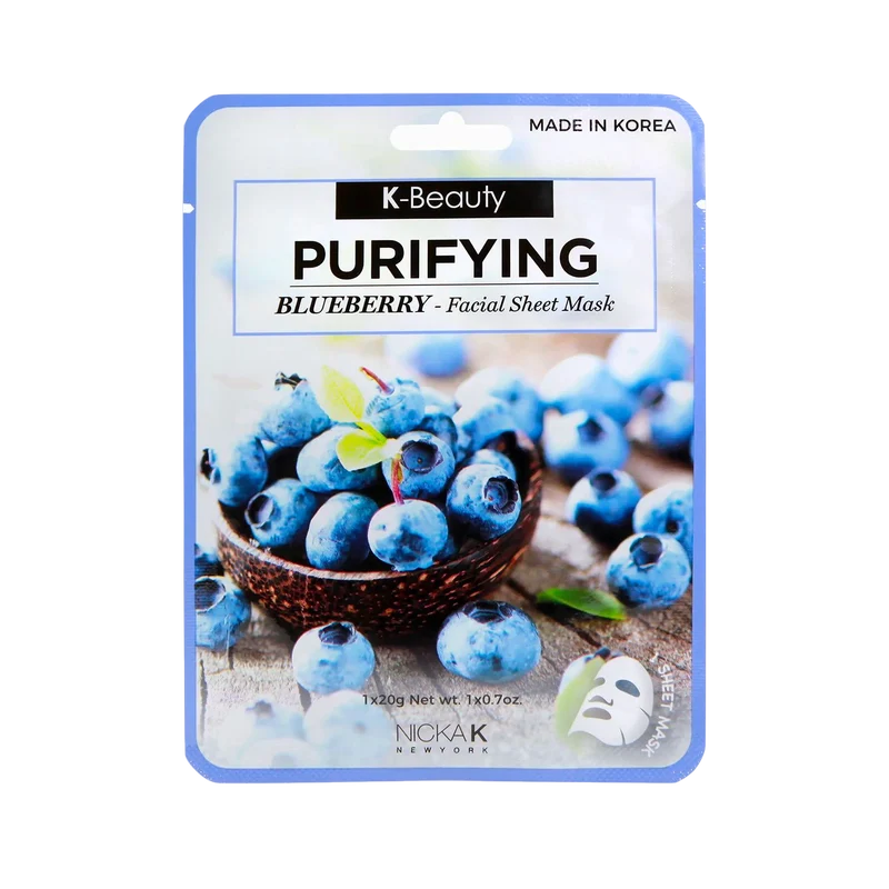 Nicka K Face Mask Sheet Blueberry 20g