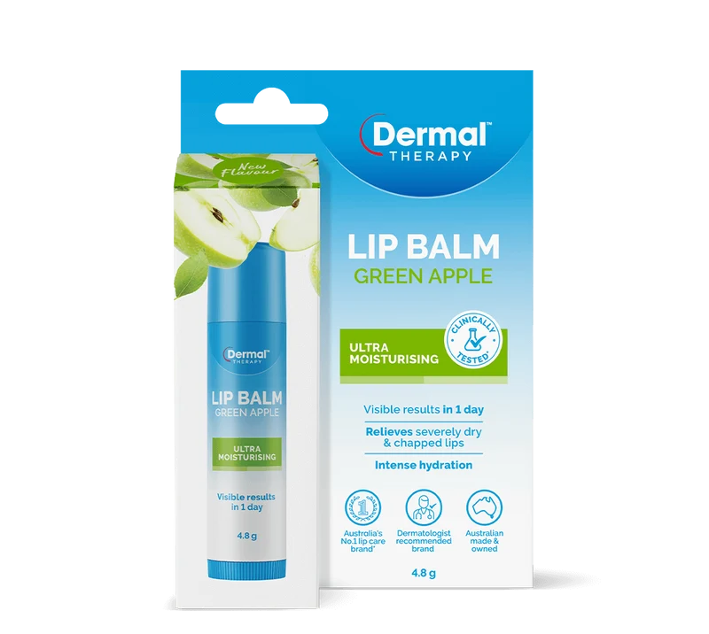 DERMAL THERAPY Lip Balm Green Apple Stick 4.8g