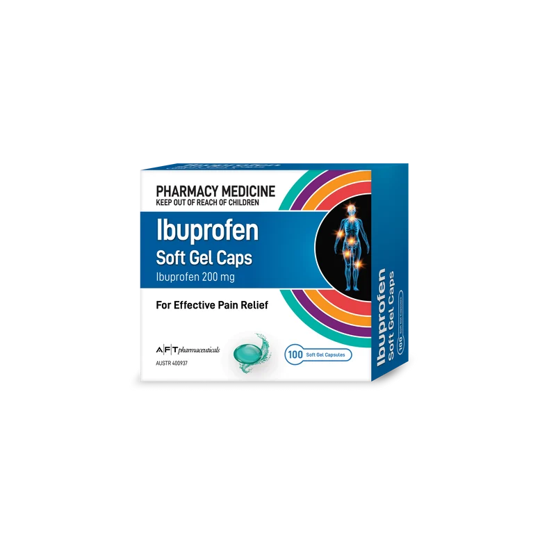 AFT Ibuprofen S/Gel Caps 200mg 100s