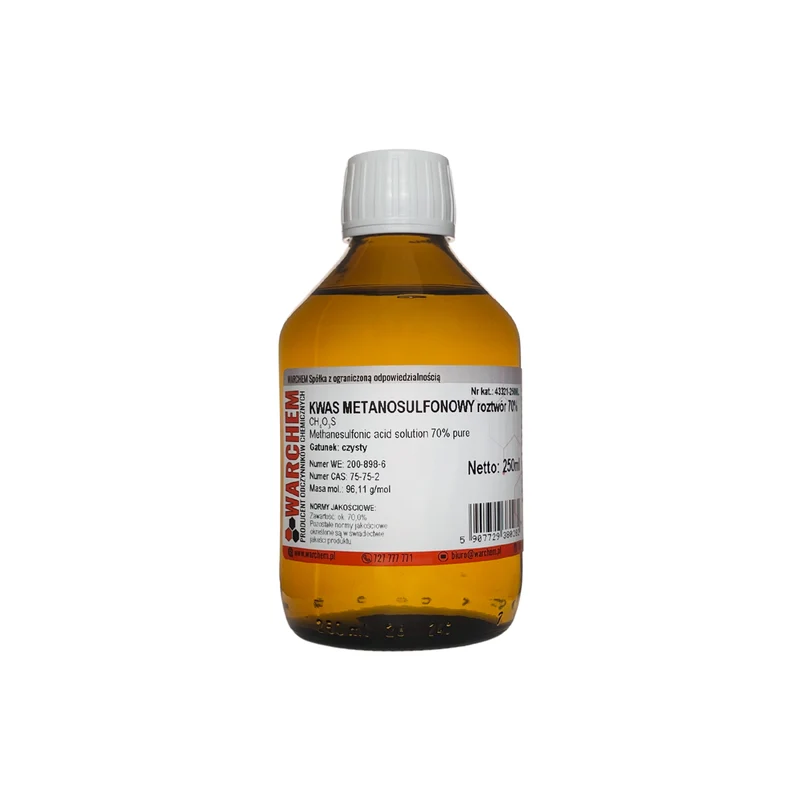 METANOSULPHONSÄURE 70%ige Lösung - rein 250ml WARCHEM