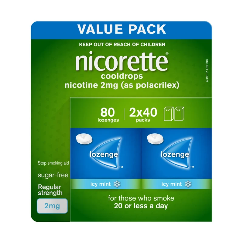 NICORETTE Lozenge Cooldrops 2mg 80
