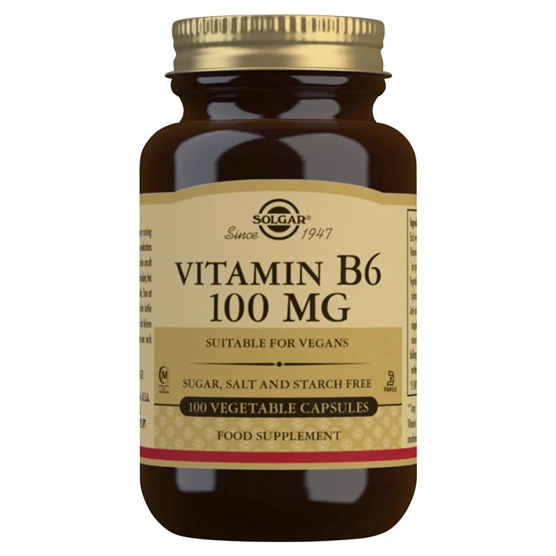 SOLGAR Vitamin B6 100mg Caps 100s