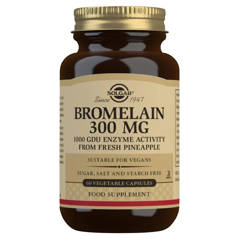 SOLGAR Bromelain 300mg VCaps 60pk