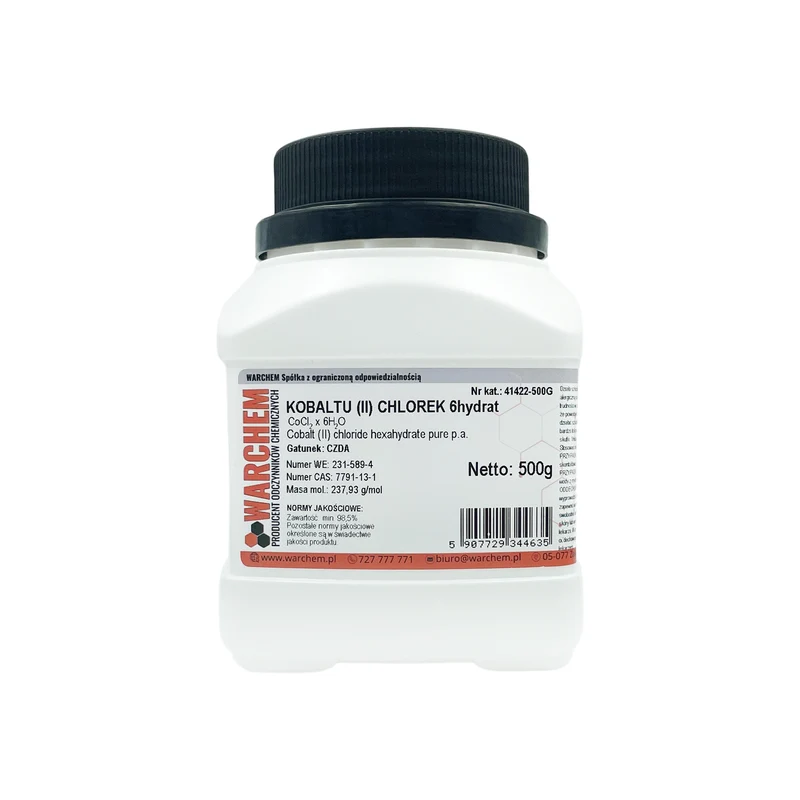 Kobalt (II) CHLORID 6-Hydrat - CZDA 500g WARCHEM