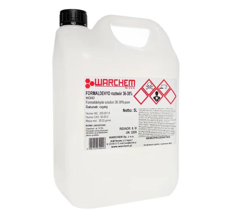 FORMALDEHYD 36-38% (FORMALINE) - rein 5L WARCHEM